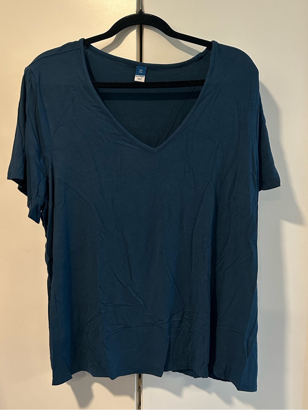 Women's V-Neck Tee - Deep Teal XXl Old Navy Luxe Excellent Condition